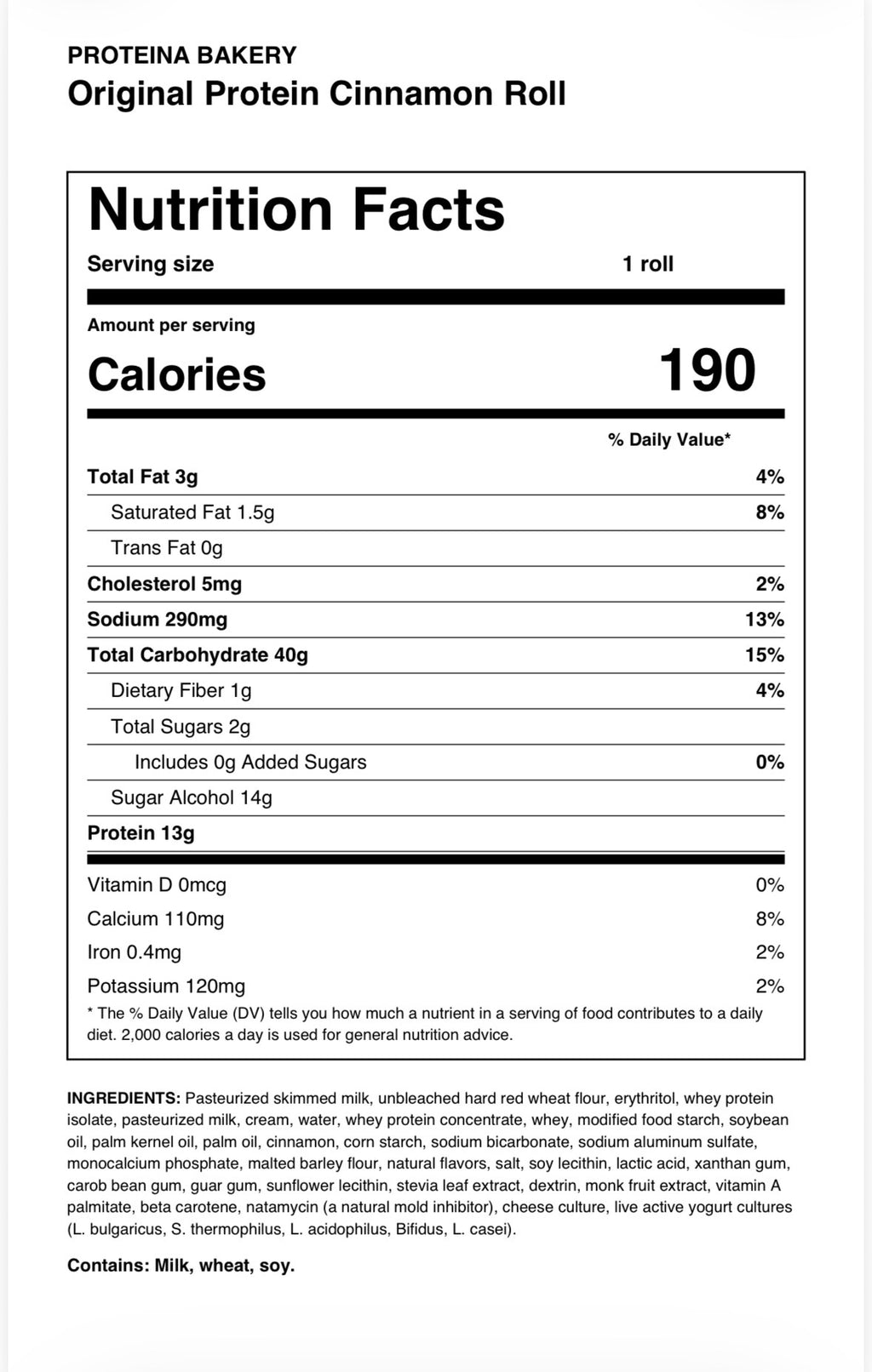 Original Protein Cinnamon Roll